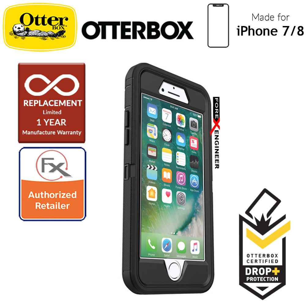 Otterbox Defender Series for iPhone 8 - 7 - Black (Compatible with iPhone SE 2nd Gen 2020) (660543424949) - Forexengineer-malaysia
