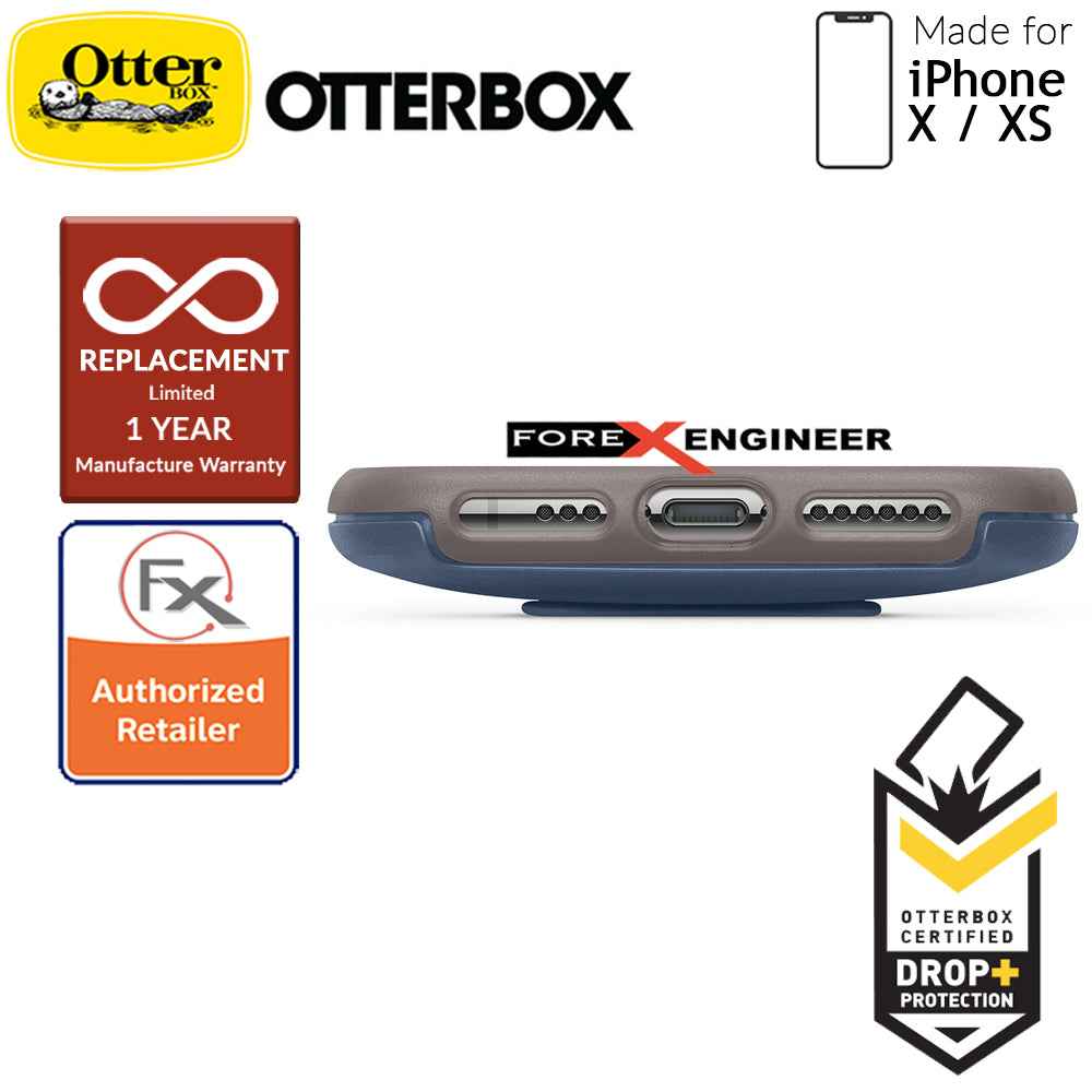 OTTER + POP Symmetry for iPhone X - Xs - Slim Protective Case with Pop Sockets - Blue Nebula - Forexengineer-malaysia