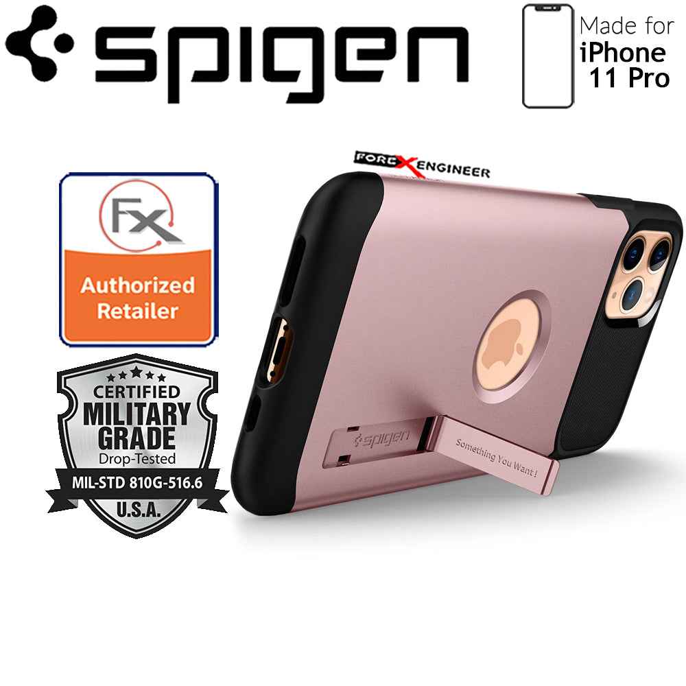 Spigen Slim Armor for iPhone 11 Pro (Rose Gold) - Forexengineer-malaysia