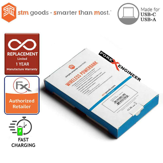 STM Wireless Powerbank 10,000mAh - Build-in Suction Cup to attach the PowerBank to your device for portability (wireless charging station) - Forexengineer-malaysia