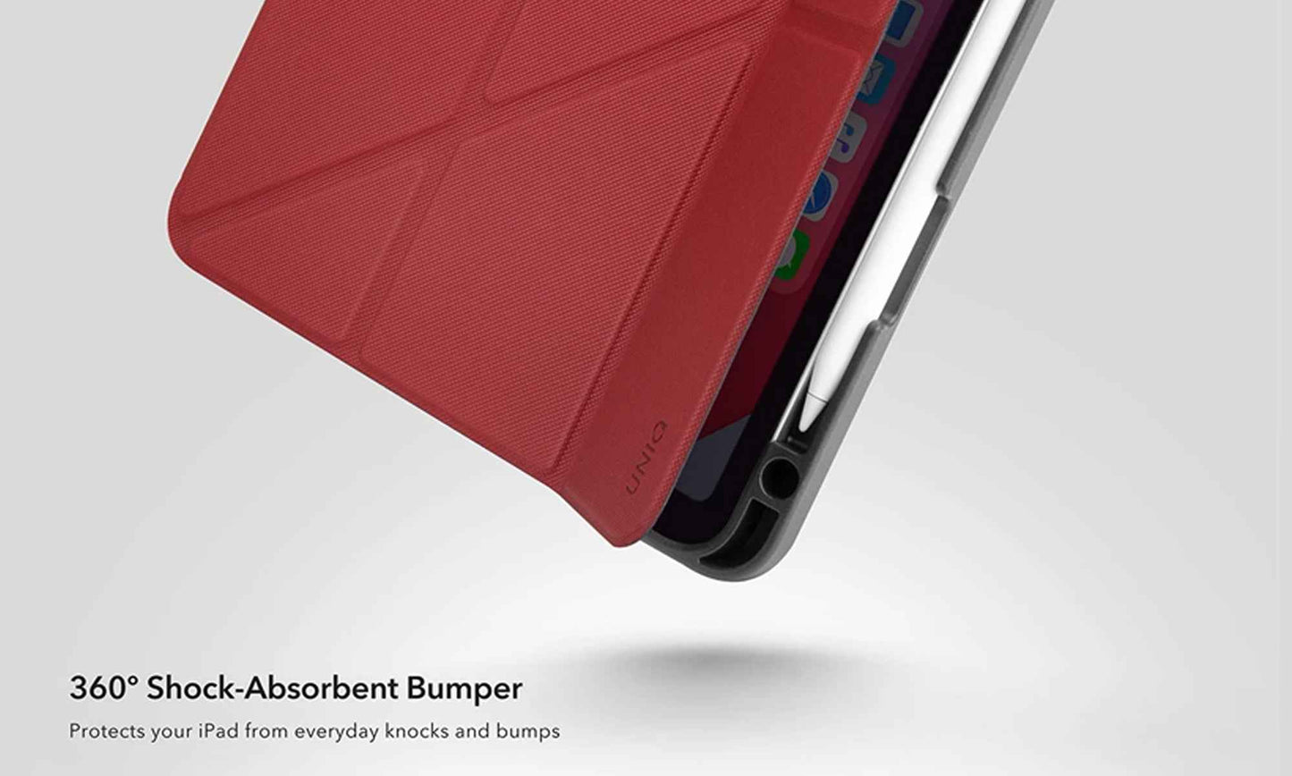 UNIQ Transforma Rigor for iPad Air 10.9 inch ( 4th Gen ) ( 2020 ) - Red (Barcode: 8886463675274 )