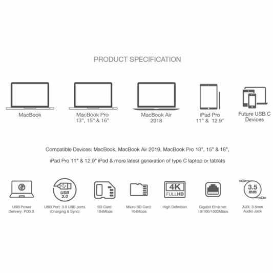 Grenoplus 9 in 1 Xten C 2 Combo Hub - Space Grey (Barcode: 6971196340765 ) - Forexengineer -Malaysia- 6971196340765