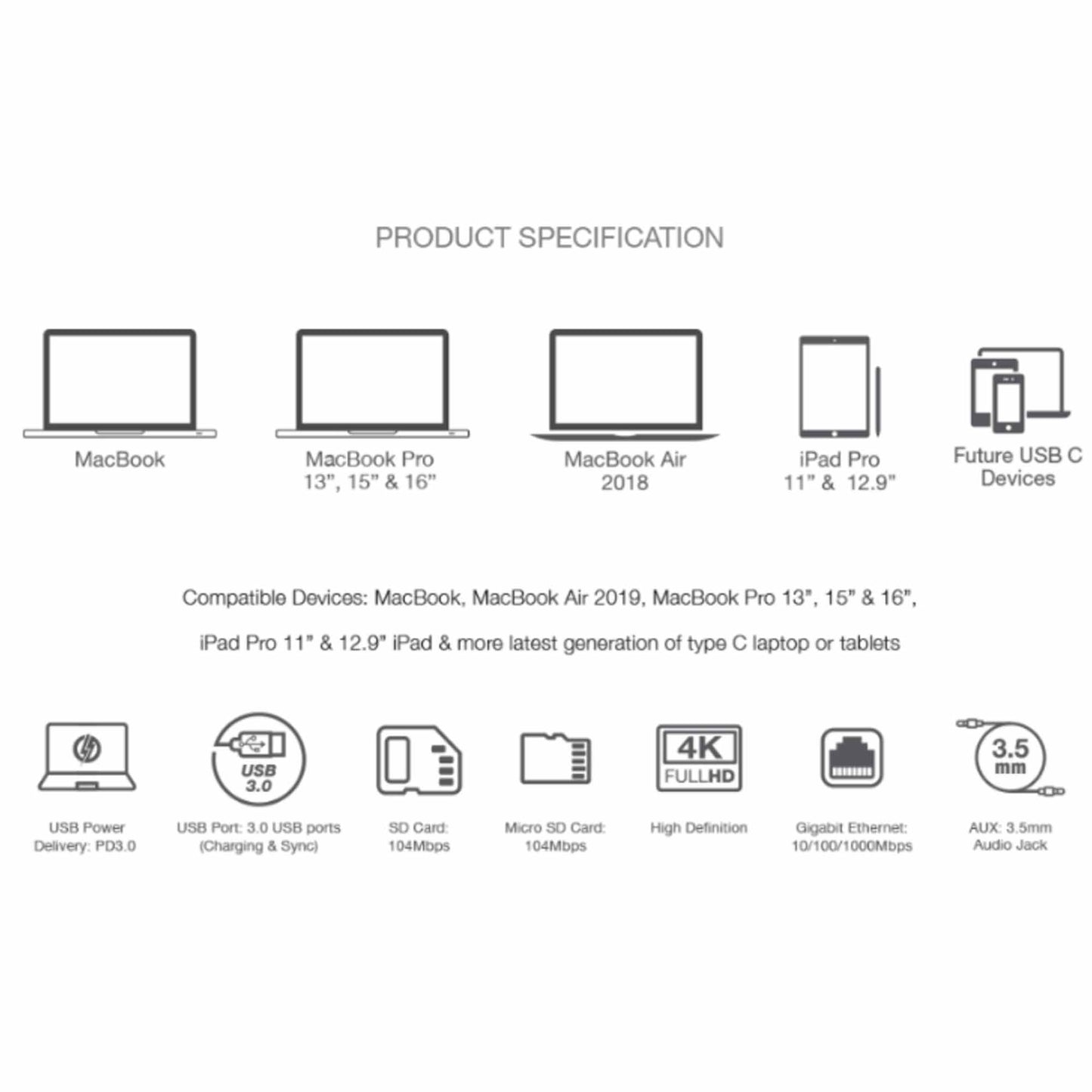 Grenoplus 9 in 1 Xten C 2 Combo Hub - Silver (Barcode: 6971196340758 ) - Forexengineer -Malaysia- 6971196340758