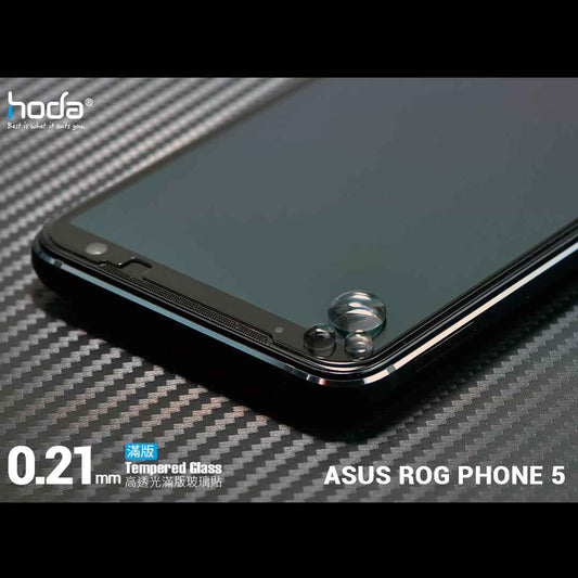 Hoda Tempered Glass for ASUS Rog Phone 5 - 5 Pro - 5 Ultimate ( 0.21mm ) - Evolution Strenghened Edge Full Coverage - Clear ( Barcode : 4711103540602 )