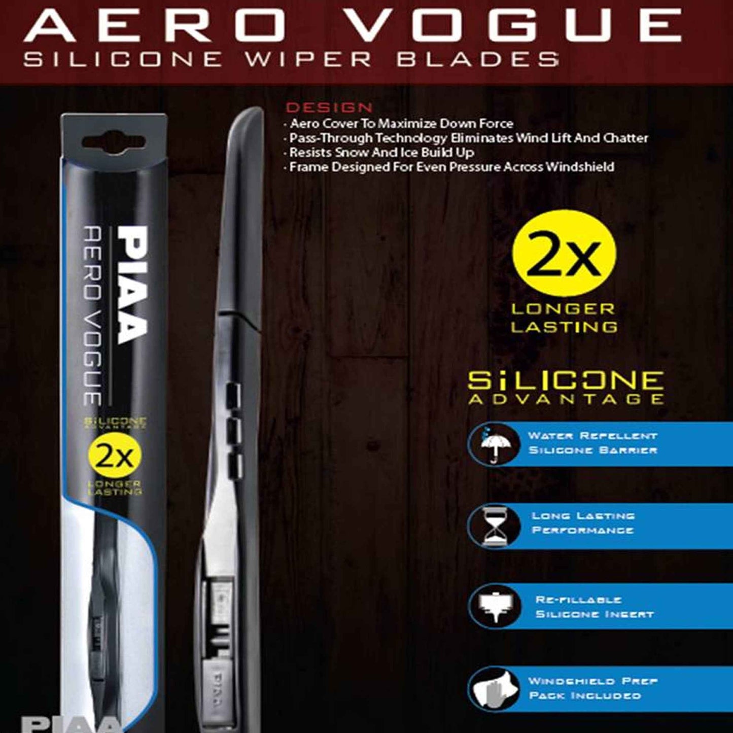 PIAA AERO VOGUE Car Wiper ( 22" ) - Black (Barcode: 4960311018049 )