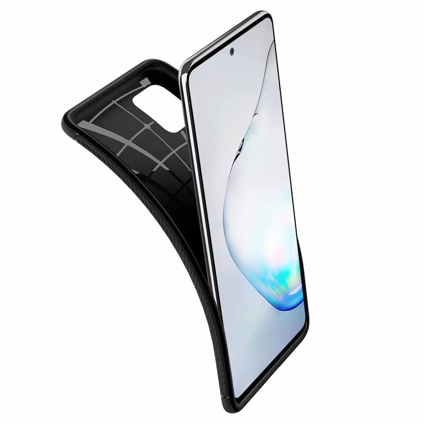 Spigen Rugged Armor Case for Samsung Galaxy Note 10 Lite - Black (Barcode: 8809685625407 ) - Forexengineer -Malaysia- 8809685625407