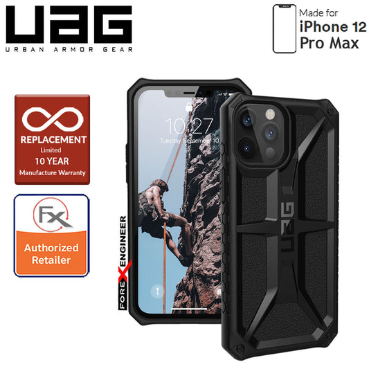 UAG Monarch for iPhone 12 Pro Max 5G 6.7" - Rugged Military Drop Tested ( Black ) - ( Barcode : 812451036145 )