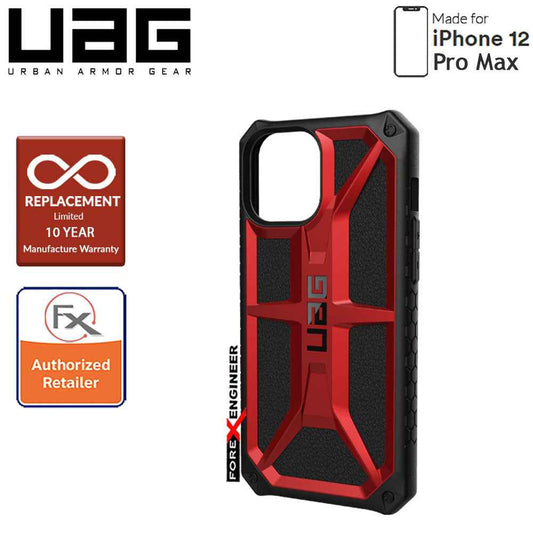 UAG Monarch for iPhone 12 Pro Max 5G 6.7 " - Rugged Military Drop Tested - ( Crimson ) ( Barcode : 812451036169 )