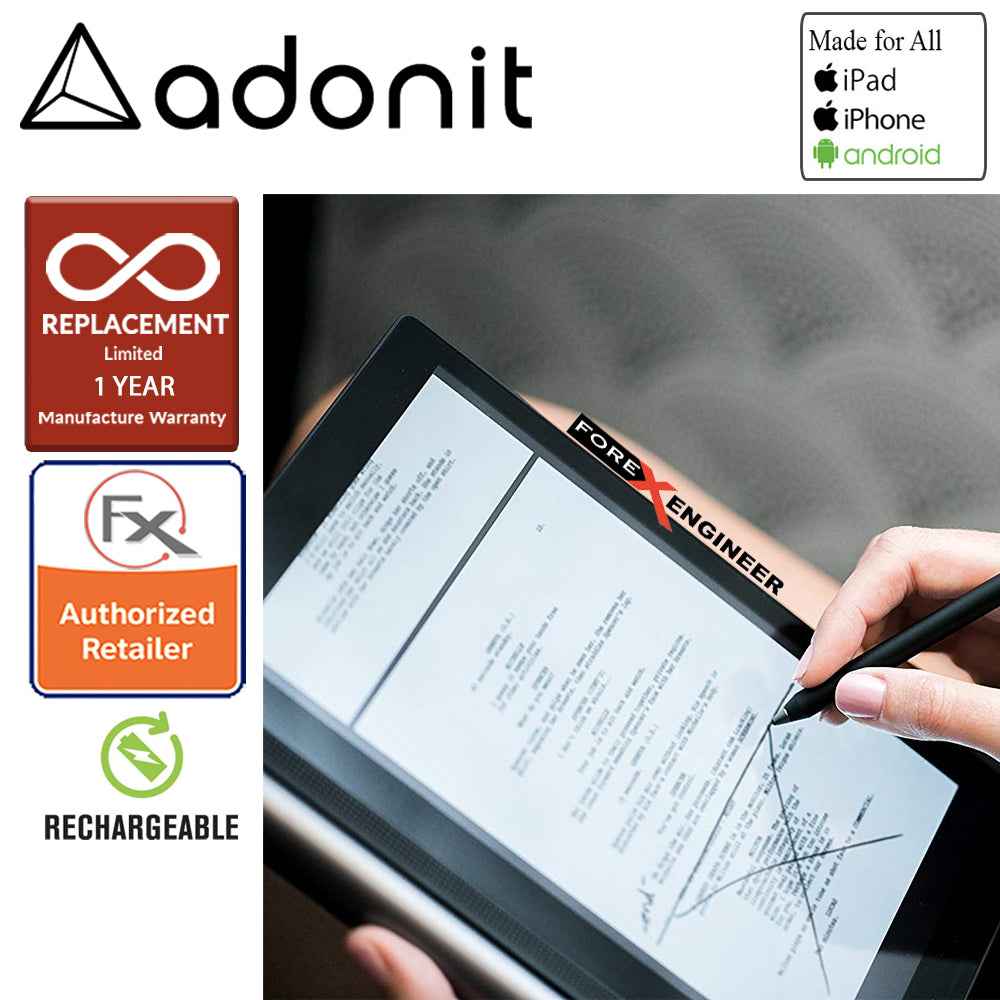 Adonit Dash 3 Fine Point Stylus for all iPad, iPhone, and Android - Black - Forexengineer-malaysia