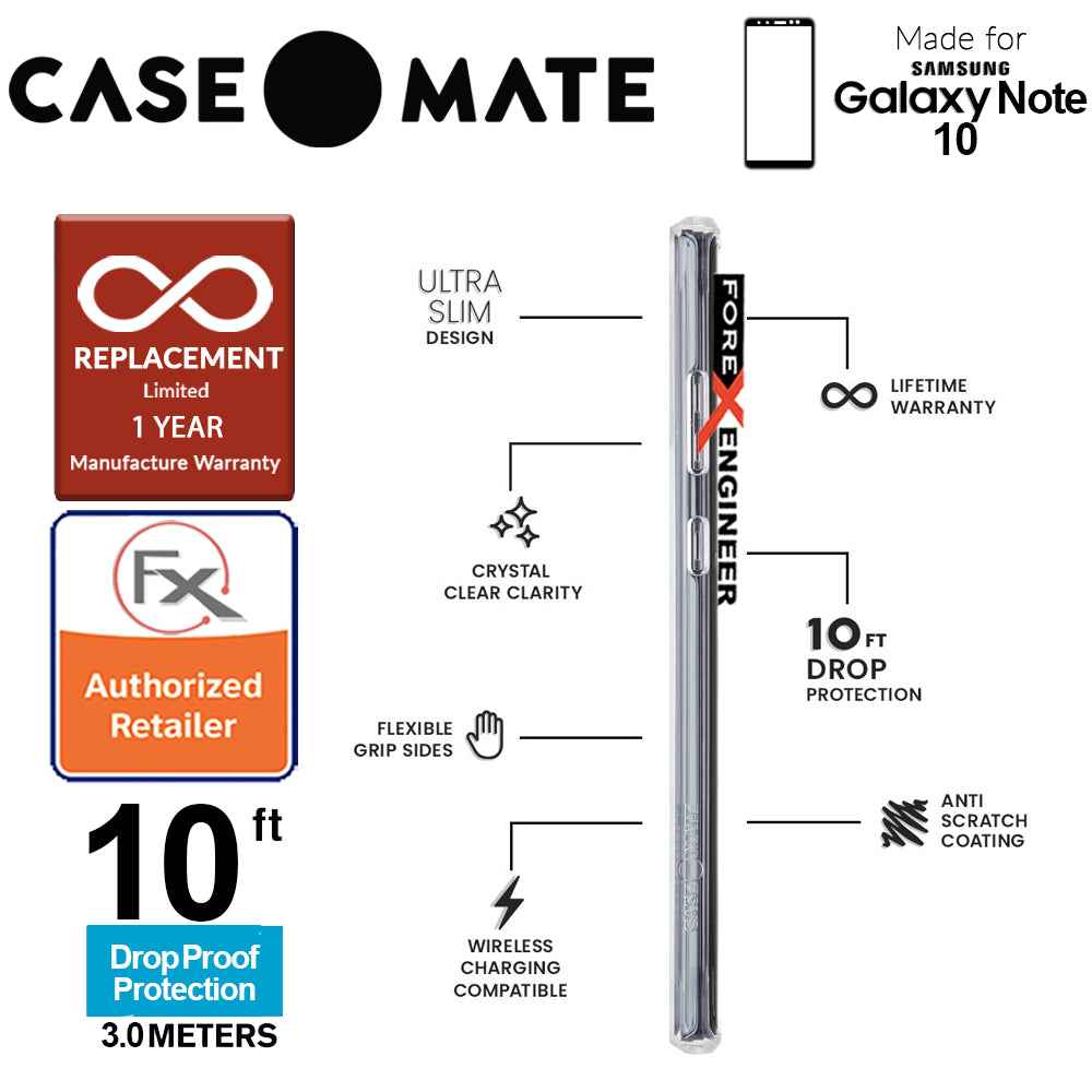 Case Mate Tough for Samsung Galaxy Note 10 - Clear - Forexengineer-malaysia