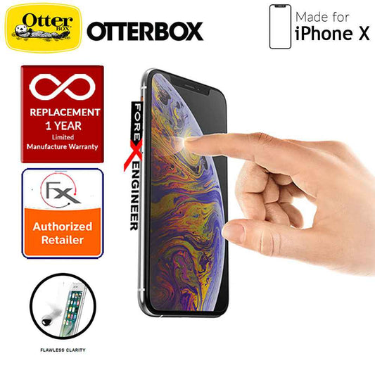 OtterBox Alpha Glass Screen Protector for iPhone X - (Compatible with iPhone Xs) Tempered Glass with Resists Scratches and Shattering - Clear - Forexengineer-malaysia