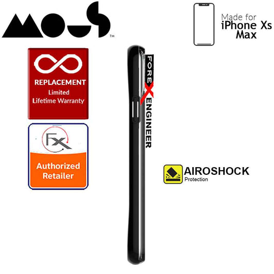 Mous Clarity Case for iPhone Xs Max - Air Shock High Impact Material - Clarity Black - Forexengineer-malaysia