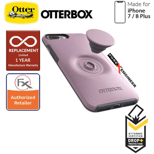 OTTER + POP Symmetry for iPhone 7 Plus - 8 Plus - Slim Protective Case with Pop Sockets - Mauveolous - Forexengineer-malaysia