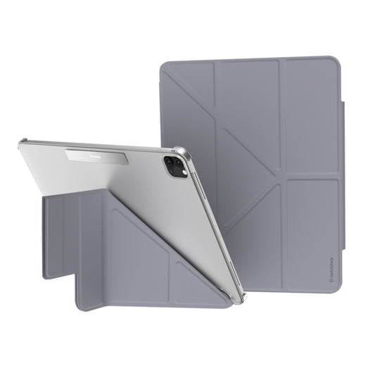 SwitchEasy Origami Nude for iPad Pro 12.9" ( 2021 - 2020 - 2018 ) - Flexi-Folding Folio Clear Case - Alaskan Blue (Barcode: 4895241108532 ) - Forexengineer -Malaysia- 4895241108532