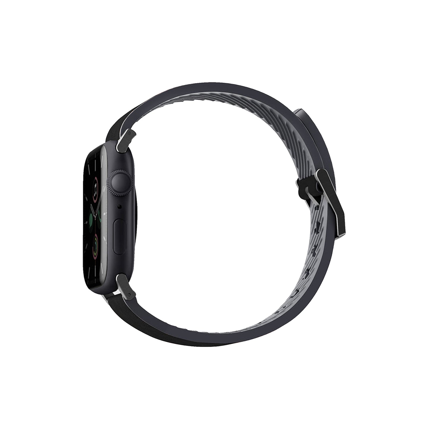 Uniq Straden Leather Strap for Apple Watch Series 7 - SE - 6 - 5 - 4 - 3 - 2 - 1 ( 45mm - 44mm - 42mm ) - Black - Forexengineer -Malaysia- 8886463679609
