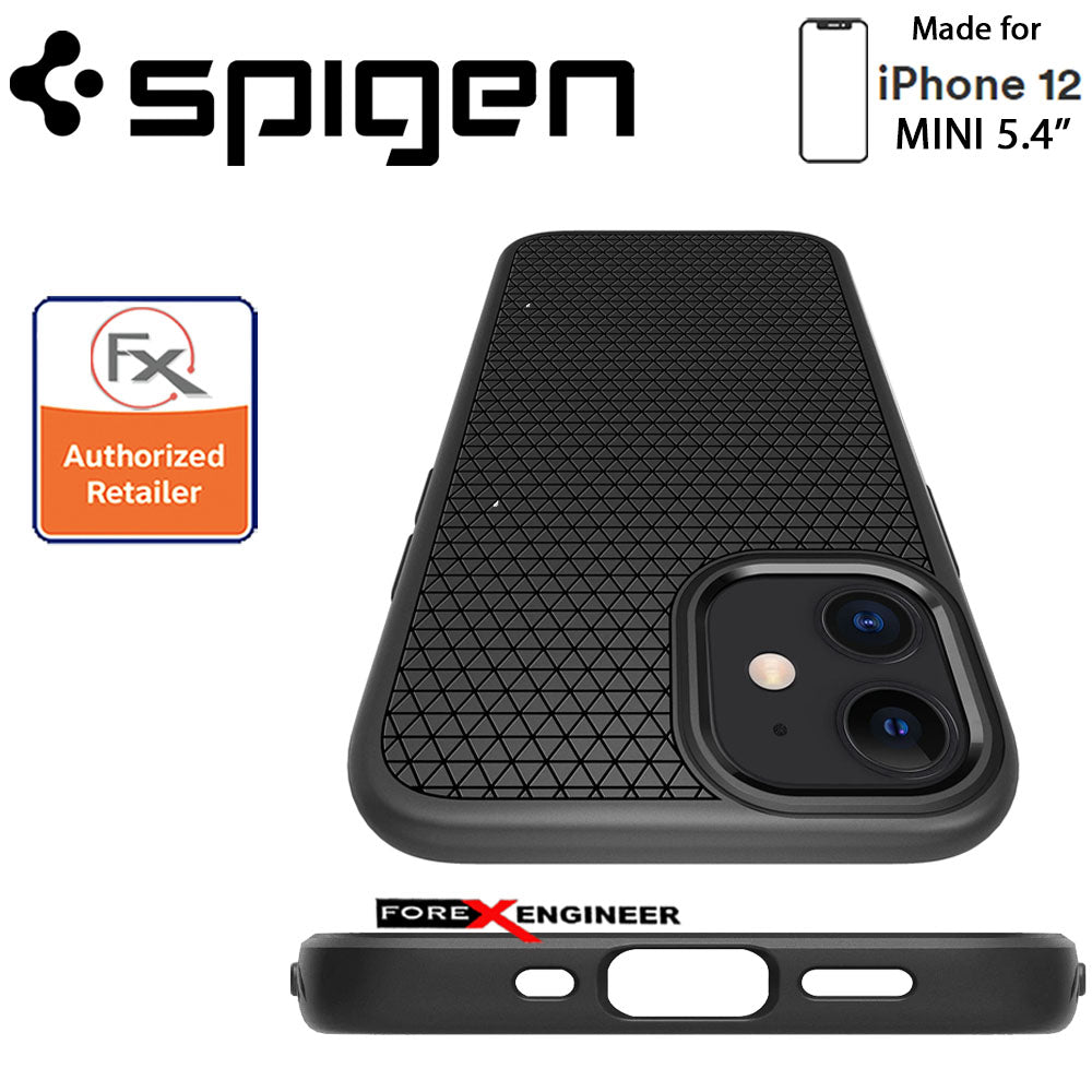 Spigen Liquid Air for iPhone 12 Mini 5.4" - Matte Black ( Barcode : 8809710756779 )