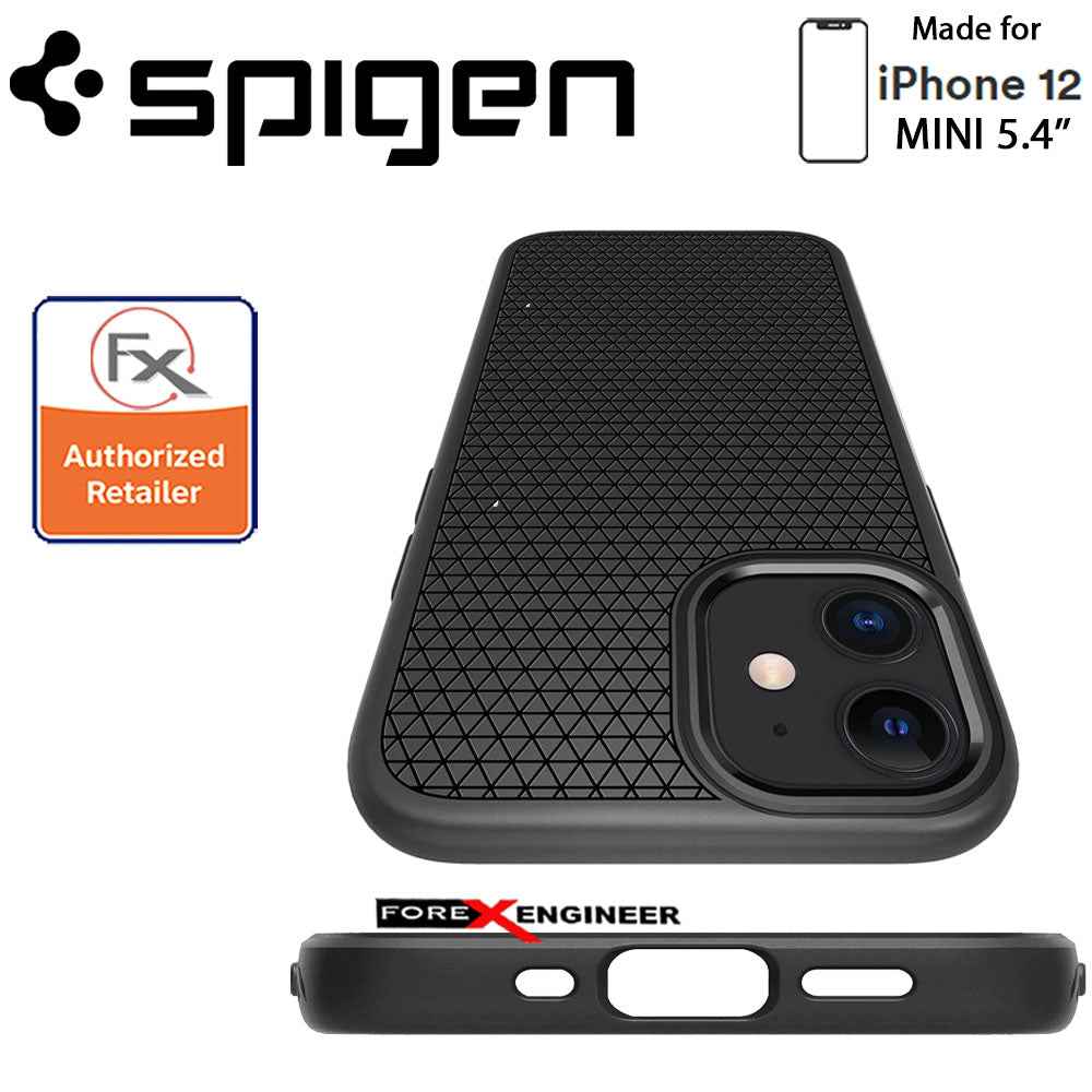 Spigen Liquid Air for iPhone 12 Mini 5.4" - Matte Black ( Barcode : 8809710756779 )