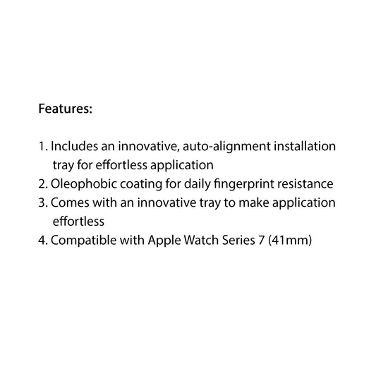 Spigen ProFlex EZ Fit Screen Protector for Apple Watch Series 7 ( 41mm ) (2 Pack) (Barcode: 8809811856576 ) - Forexengineer -Malaysia- 8809811856576