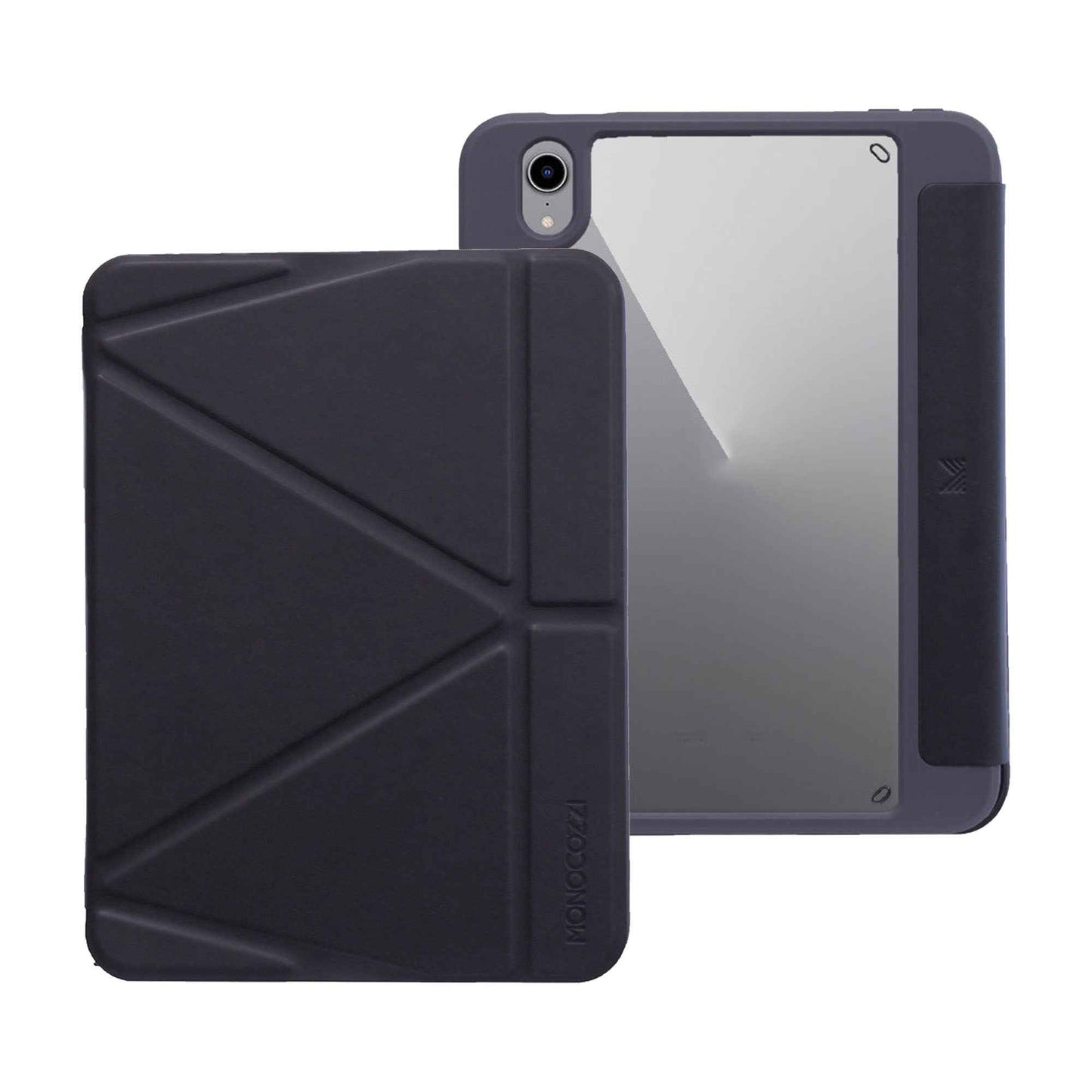 Monocozzi LUCID Folio for iPad Mini 7th Gen ( 2024 ) / iPad Mini 6th Gen ( 2021 ) - Ultra Light Folio Case with Apple Pencil Slot - Black (Barcode: 4895199107663 )