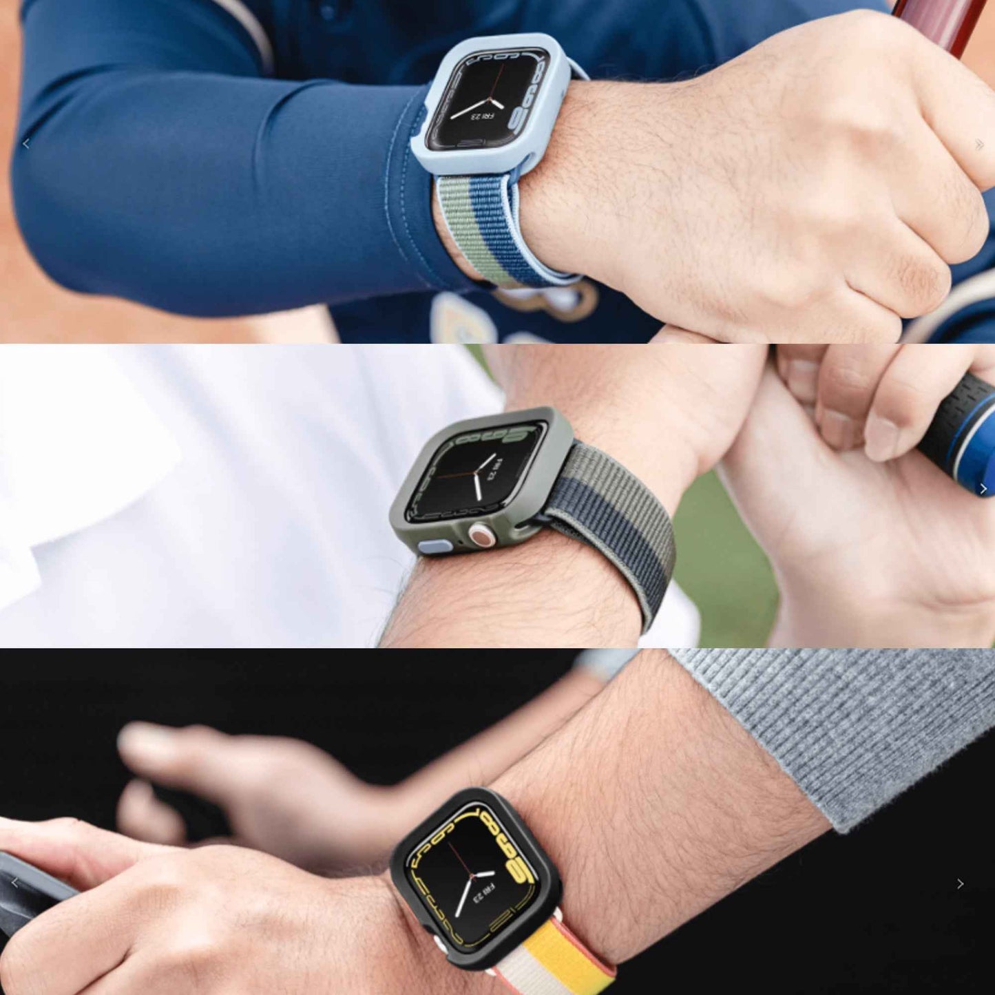 SwitchEasy COLORS Case for Apple Watch Series 7 - SE - 6 - 5 - 4 ( 41mm - 40mm ) - Black (Barcode: 4895241104848 )