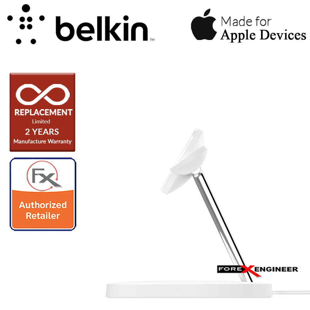 Belkin BOOST↑CHARGE™ PRO 3-in-1 Wireless Charger with MagSafe - White Colour (Barcode : 745883819430)