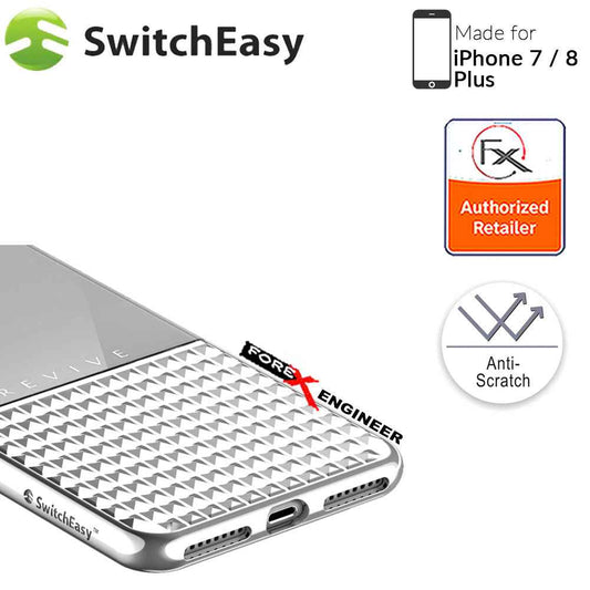 SwitchEasy Revive for iPhone 7 - 8 Plus - Luxe Diamond Cut Design - Space Grey - Forexengineer-malaysia