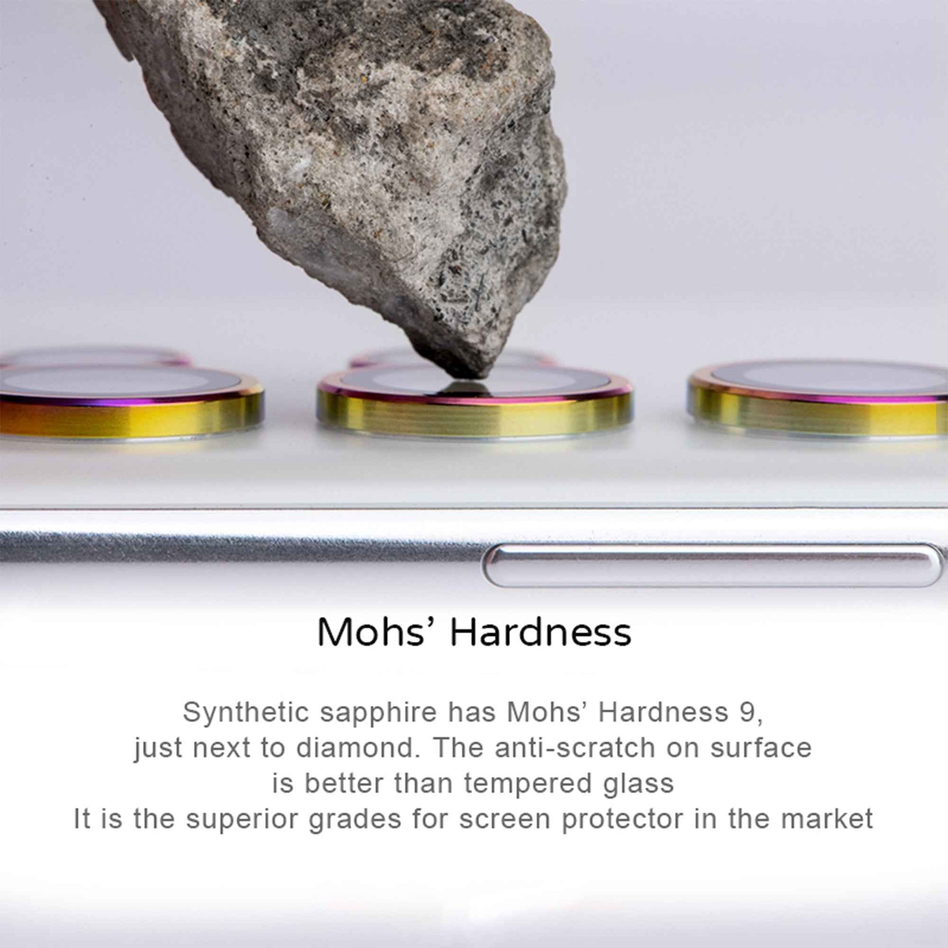 Hoda Sapphire Lens for Samsung Galaxy S22 Ultra - Flamed Titanium (Barcode: 4711163544181 )