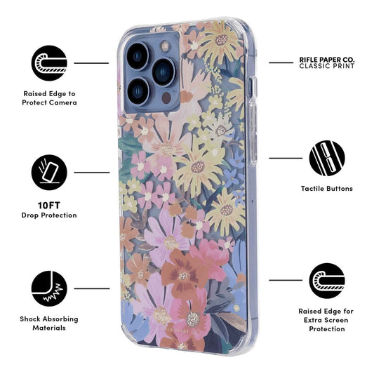 Case-Mate Rifle Paper Co. for iPhone 13 Pro Max 6.7" 5G with Antimicrobial - Marguerite (Barcode: 840171706048 )