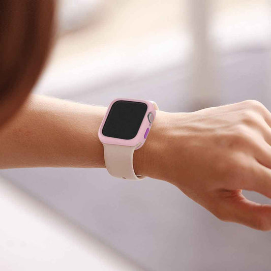 Hoda Rough Case for Apple Watch Series 7 - SE - 6 - 5 - 4 - 3 - 2 - 1 ( 45mm - 42mm - 44mm ) - Pink (Barcode : 4713381517611 )