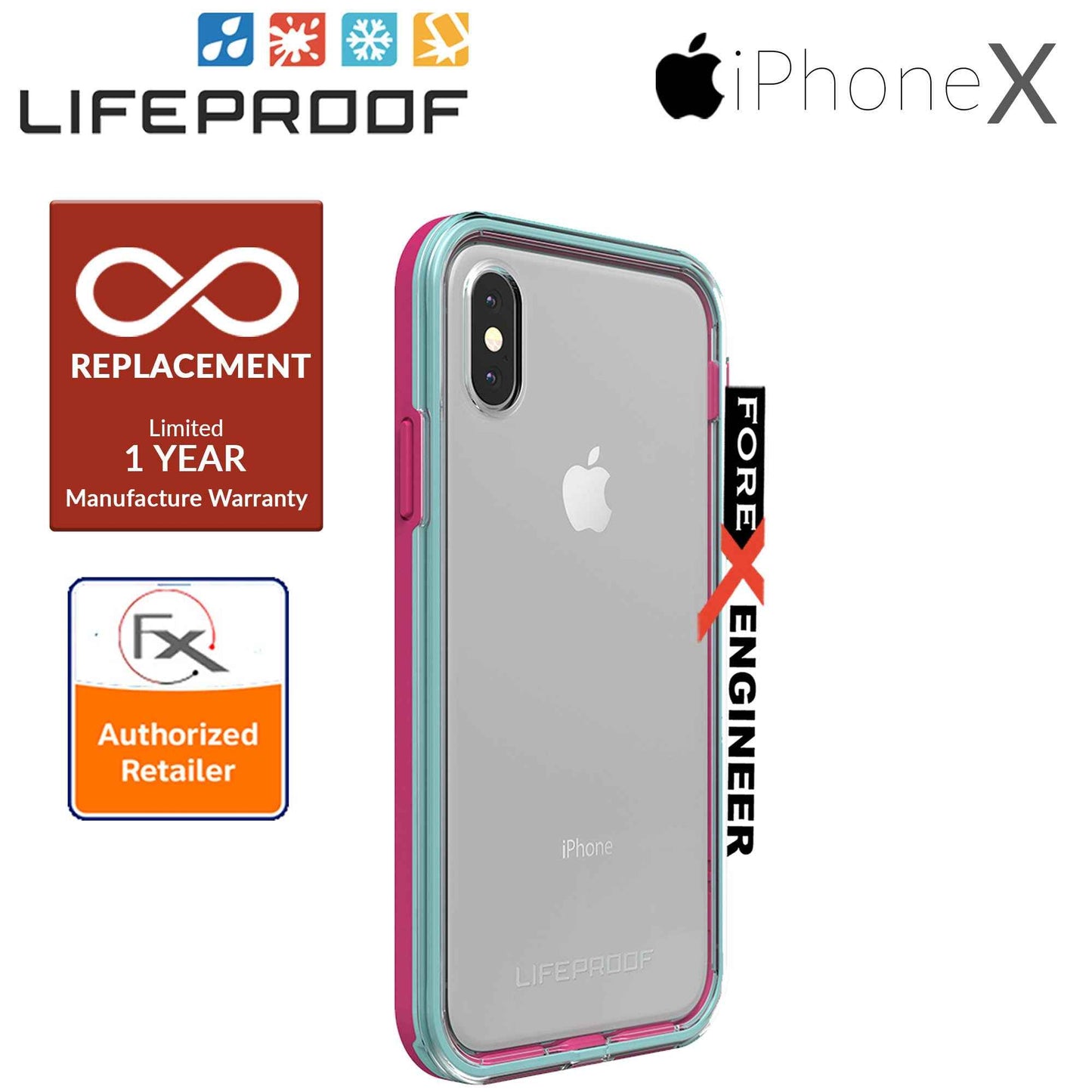 Lifeproof SLAM for iPhone X (ONLY) Slim Military Protection - Aloha Sunset (CLEARANCE - NO WARRANTY) - Forexengineer-malaysia