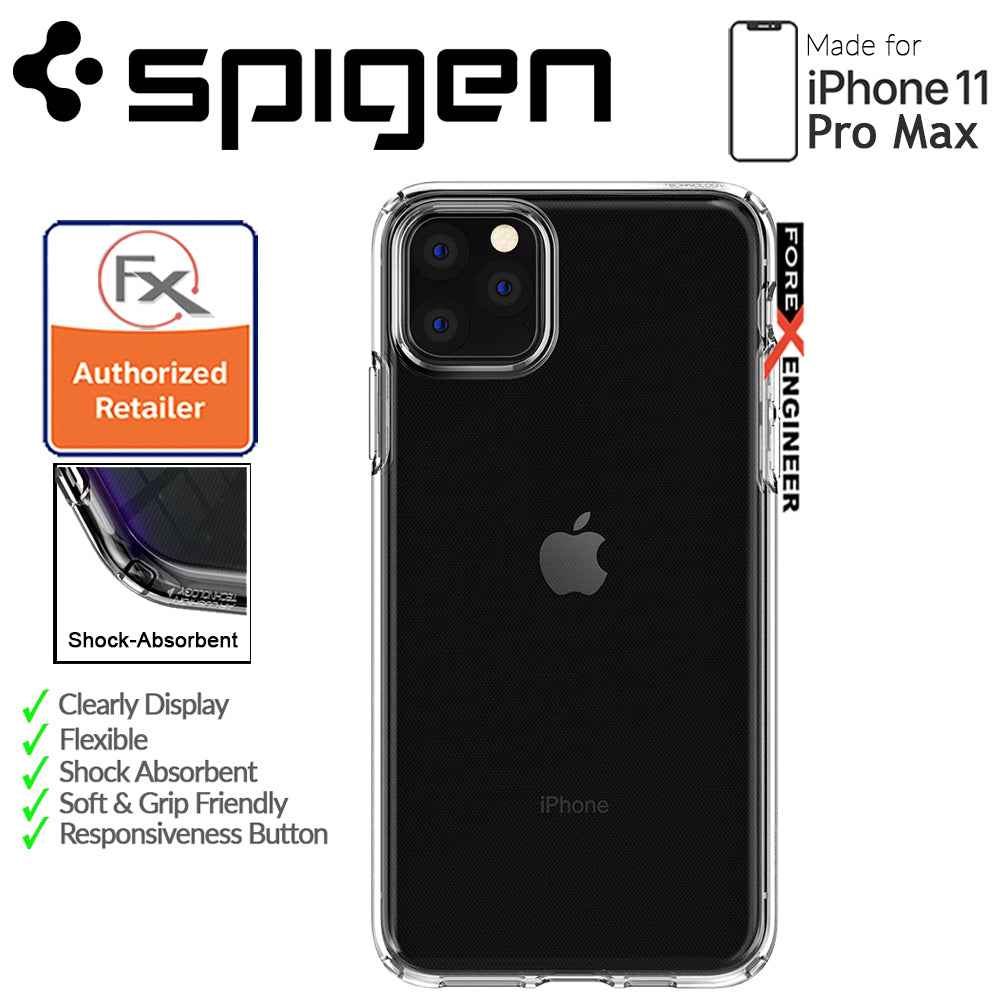 Spigen Liquid Crystal for iPhone 11 Pro Max - Clear - Forexengineer-malaysia