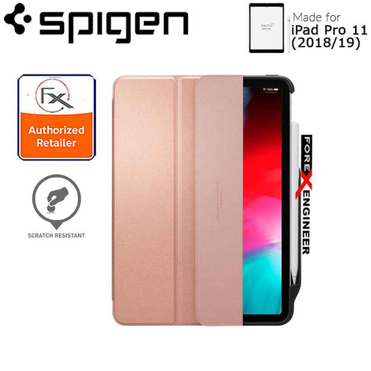 Spigen Smart Fold 2 for iPad Pro 11" (2018-19) - with build in Apple Pencil slot - Rose Gold - Forexengineer-malaysia