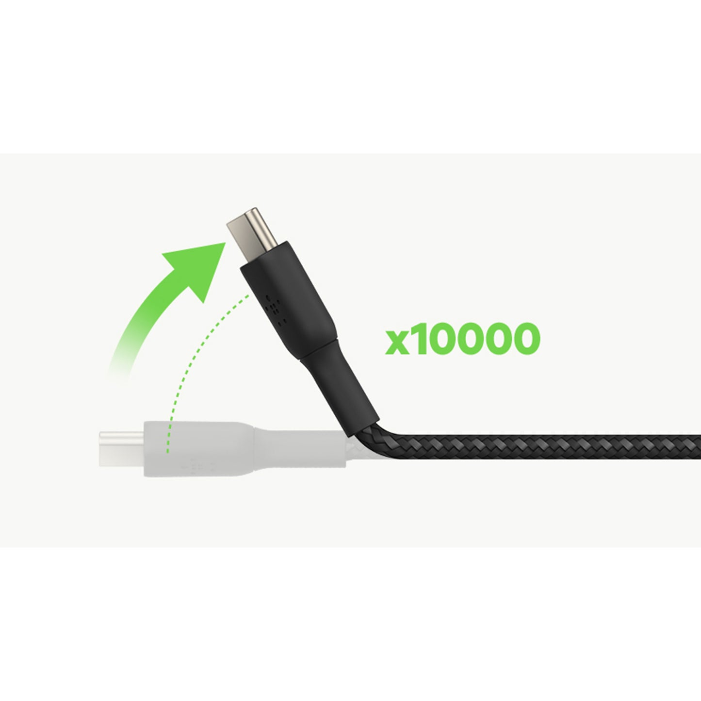 Belkin BOOST↑CHARGE™ Braided USB-C to USB-C Cable 1m - White (Barcode: 745883788286 ) - Forexengineer-malaysia
