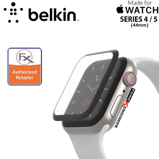 Belkin SCREENFORCE™ TrueClear Curve Screen Protector for Apple Watch Series SE - 6 - 5 - 4 - 44mm - PET type with hard coating ( Barcode : 745883797011 )