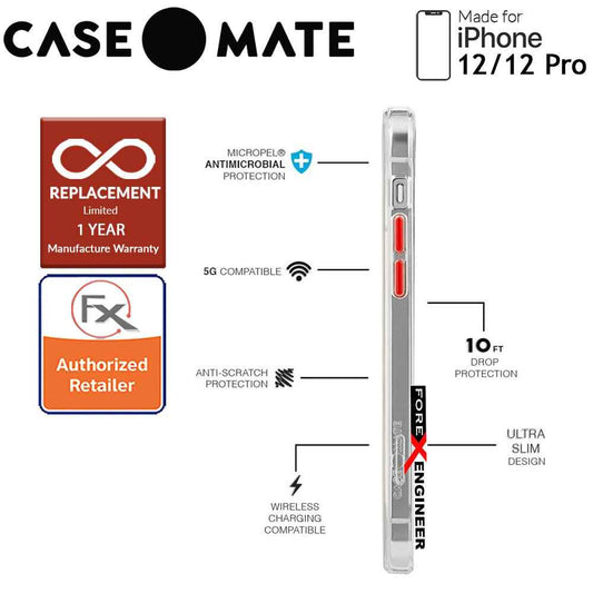 Case Mate KODAK with MicroPel for iPhone 12 - 12 Pro 5G 6.1" - White Kodachrome Super 8 (Barcode: 840171700411 )