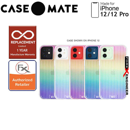 Case Mate Tough Groove with MicroPel for iPhone 12 - 12 Pro 5G 6.1" - Irisdescent (Barcode: 846127196192 )