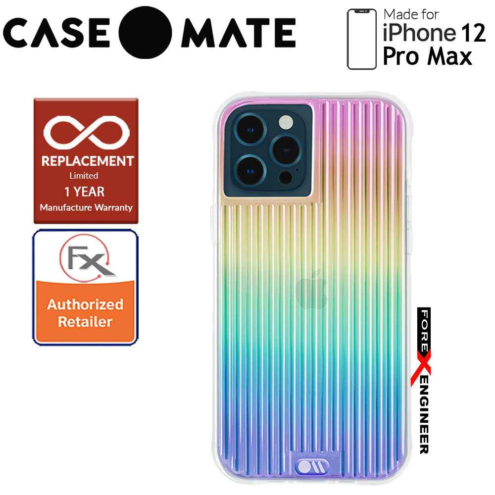 Case Mate Tough Groove for iPhone 12 Pro Max 5G 6.7" - Irisdescent with MicroPel (Barcode: 846127195843 )