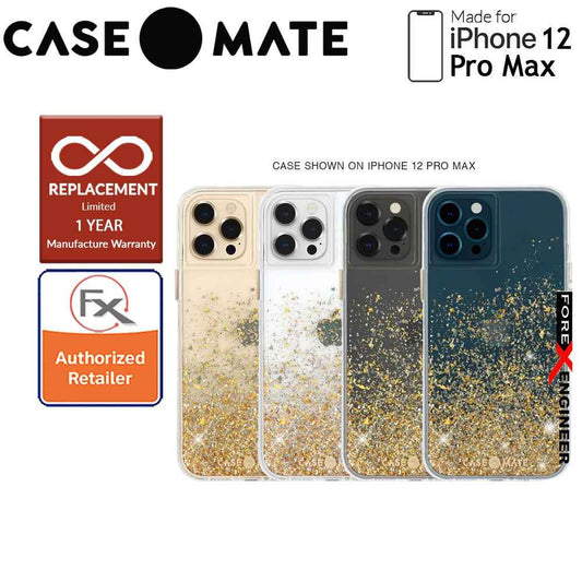 Case Mate Twinkle Ombré with MicroPel for iPhone 12 Pro Max 5G 6.7" - Gold (Barcode : 846127198059 )