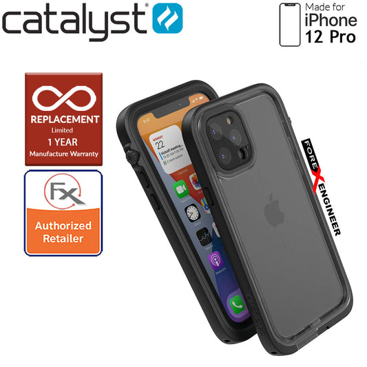 Catalyst Waterproof Case for iPhone 12 Pro (not compatible with iPhone 12) - Stealth Black (Barcode: 840625111138 )