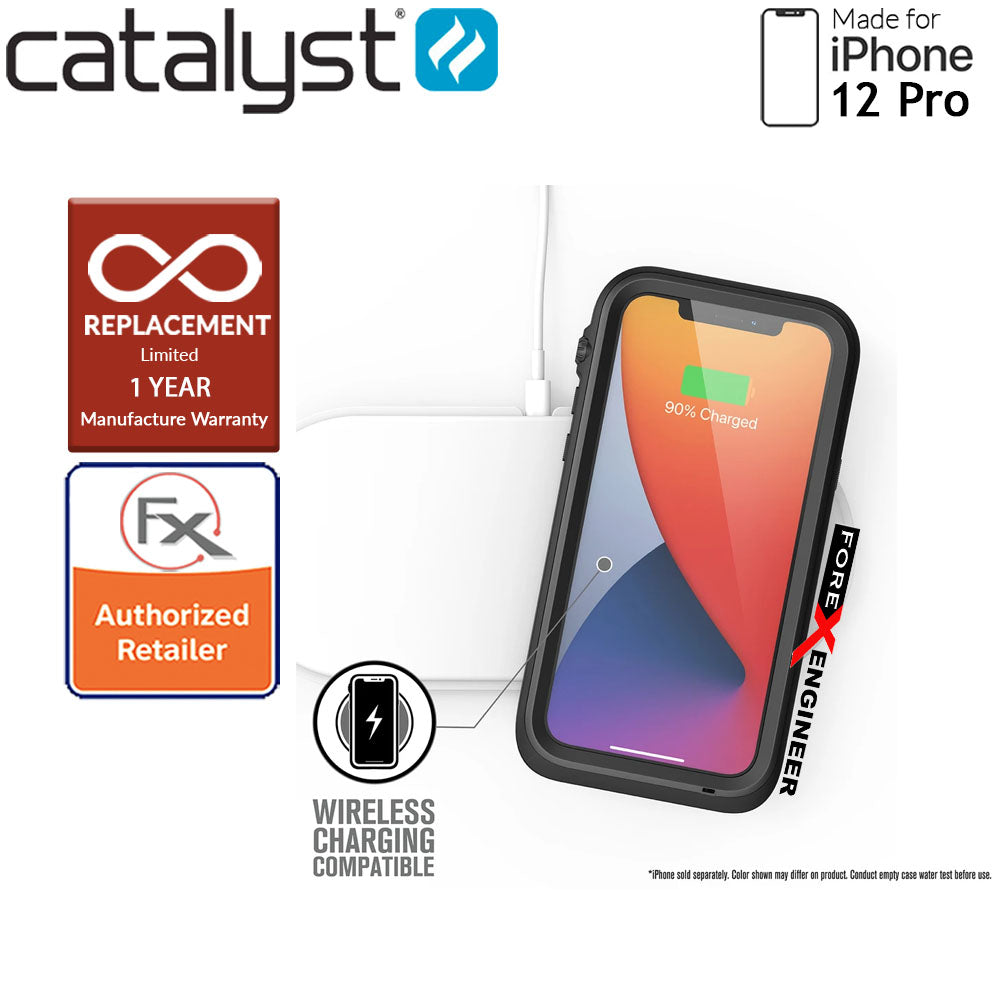 Catalyst Waterproof Case for iPhone 12 Pro (not compatible with iPhone 12) - Stealth Black (Barcode: 840625111138 )