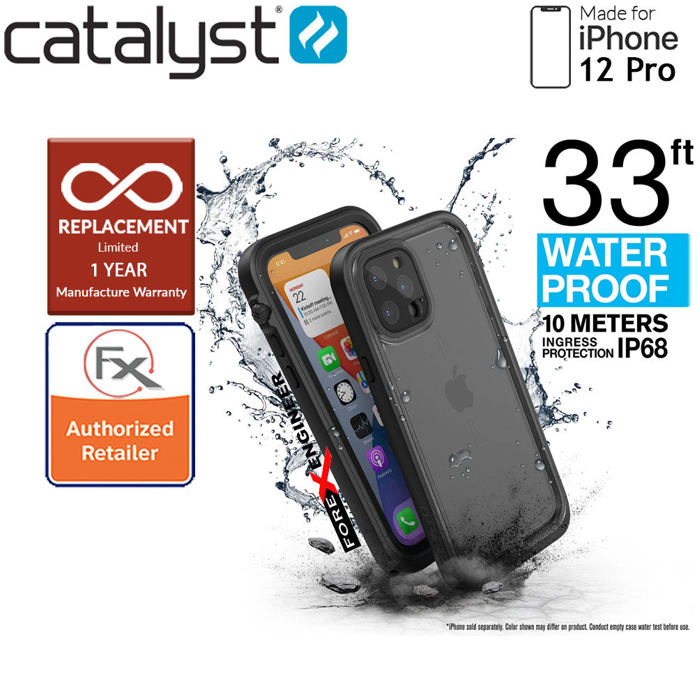 Catalyst Waterproof Case for iPhone 12 Pro (not compatible with iPhone 12) - Stealth Black (Barcode: 840625111138 )