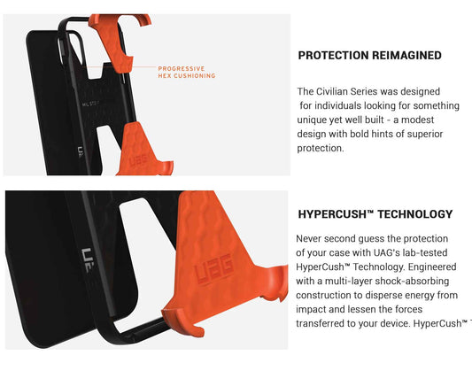 UAG Civilian for iPhone 13 5G 6.1" - Black (Barcode: 810070364465)