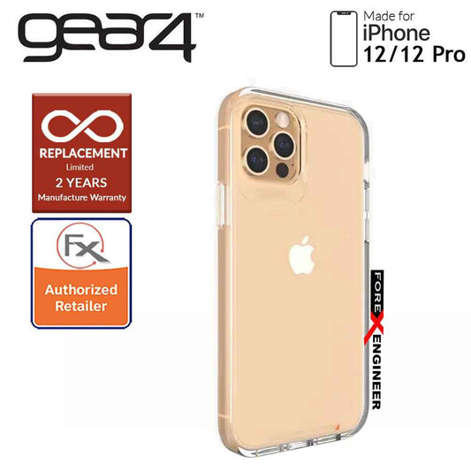 Gear4 Crystal Palace for iPhone 12 - 12 Pro 5G 6.1" - D3O Material Technology - Drop Resistant Up to 4 meters (Clear) (Barcode : 840056127999 )