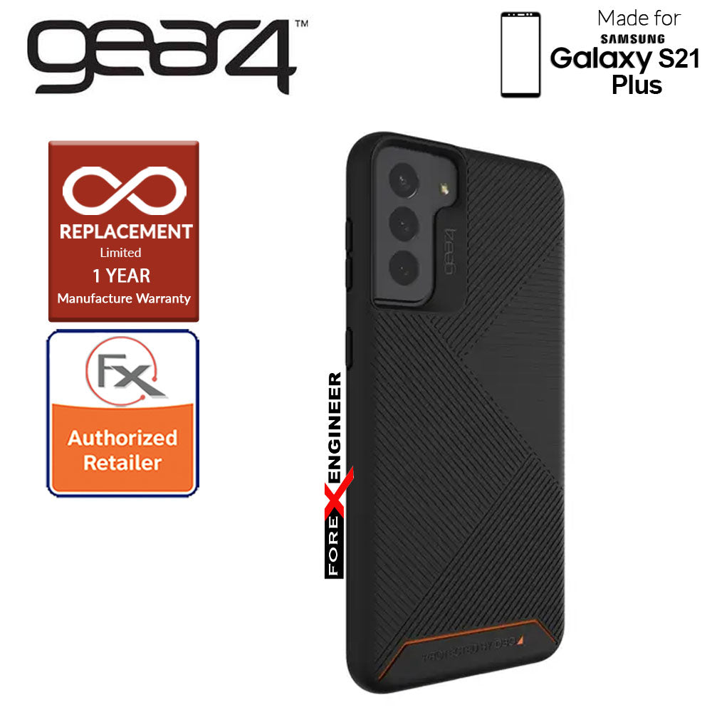 Gear4 Denali for Samsung Galaxy S21 Plus - D3O Material Technology - Drop Resistant Up to 4 meters - Black (Barcode : 840056108530 )