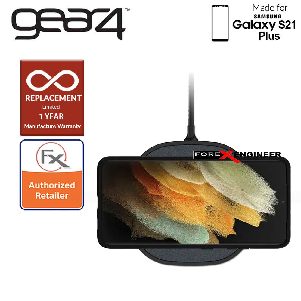 Gear4 Denali for Samsung Galaxy S21 Plus - D3O Material Technology - Drop Resistant Up to 4 meters - Black (Barcode : 840056108530 )