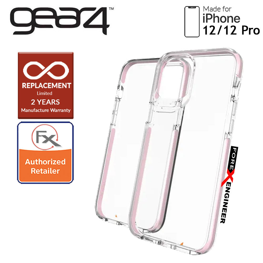 Gear4 Piccadilly for iPhone 12 - 12 Pro 5G 6.1" - D3O Material Technology - Drop Resistant Up to 4 meters (Rose Gold) (Barcode : 840056129184 )
