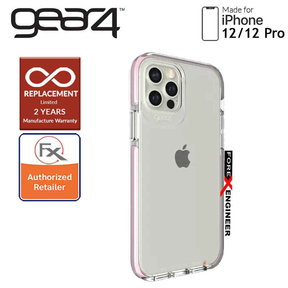 Gear4 Piccadilly for iPhone 12 - 12 Pro 5G 6.1" - D3O Material Technology - Drop Resistant Up to 4 meters (Rose Gold) (Barcode : 840056129184 )