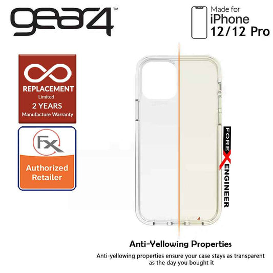 Gear4 Piccadilly for iPhone 12 - 12 Pro 5G 6.1" - D3O Material Technology - Drop Resistant Up to 4 meters (Rose Gold) (Barcode : 840056129184 )