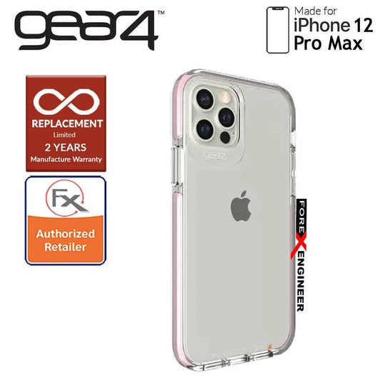 Gear4 Piccadilly for iPhone 12 Pro Max 5G 6.7" - D3O Material Technology - Drop Resistant Up to 4 meters (Rose Gold) (Barcode : 840056129276 )