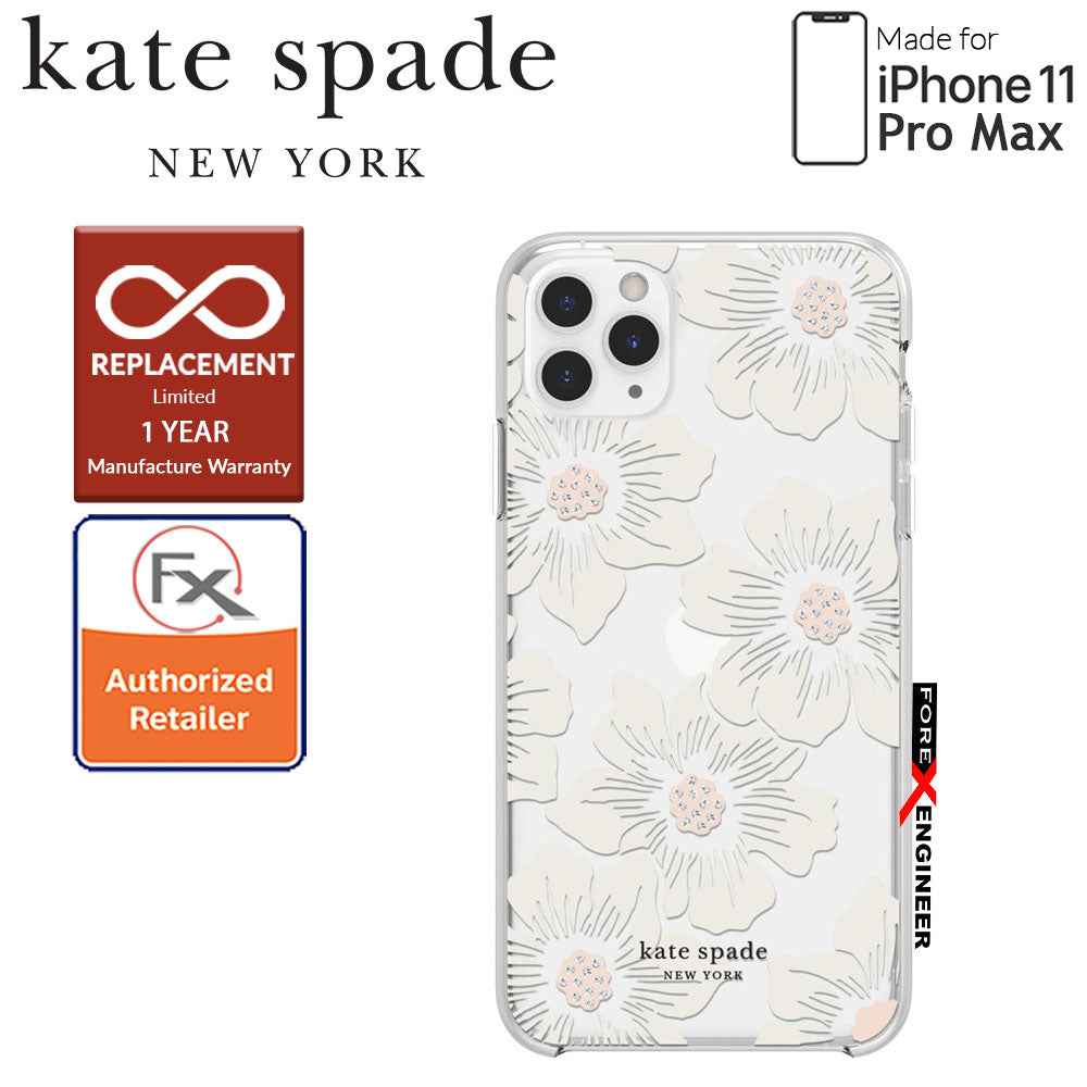 Kate Spade Protective Hardshell for iPhone 11 Pro Max ( Hollyhock ) ( Barcode : 191058101013 )
